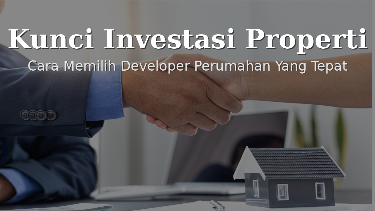 Kunci Investasi Properti : Cara Memilih Developer Perumahan yang Tepat 